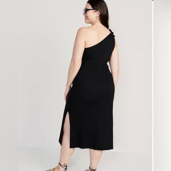 **NEW** Fitted One-Shoulder Midi Dress Sz 4X - Picture 8 of 8